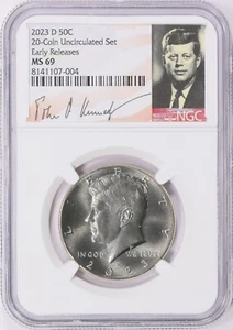 2023 D NGC MS69 JFK Kennedy Half Dollar, Top Pop Early Releases, Registry Coin - Picture 1 of 2
