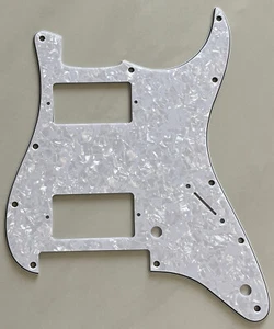 For Strat Floyd Rose Tremolo HH Style Guitar Pickguard 4-Ply White Pearl - Picture 1 of 4