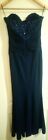 Ladies maxi Lipsy off shoulders navy dress size 10