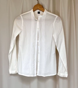 zara kids white collared shirt button up long sleeve size 13-14 - Picture 1 of 5