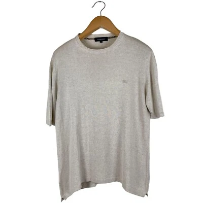 Camisa de manga corta Burberry para hombre talla 5 (grande) bordada en crema Foto 1 de 4