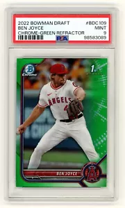 2022 Bowman Draft Ben Joyce Green Refractor 1st Card # BDC-109 SSP 84/99 PSA 9 - Picture 1 of 2