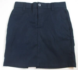 LANDS END Classic Navy School Uniform Active Chino Skort Girls 7 *VGC* - Picture 1 of 7