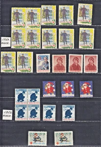 Noruega Norge Rode Kors Cruz Roja 1950 1952 Bloques Estampillas de Navidad - Artículo #8125 - Imagen 1 de 2