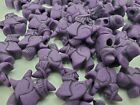 24mm Antique Plum Flying Witch Broom Halloween Pony Beads - Bag of 20