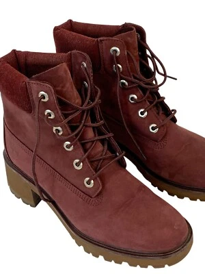 Timberland Kinsley фиолетовый нубук на шнуровке ботильоны размер 9,5 зажим подошвы B9030 - Изображение 1 из 4