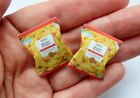 DOLLS HOUSE MINIATURE FOOD 1:12 * 2 X PACKS OF MASHED POTATO * COMBINED P+P