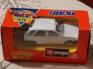 Fiat Tipo Burago Promo Natale Bimbi 1/43 Natale '87 bianco vernice rovinata - Foto 1 di 7