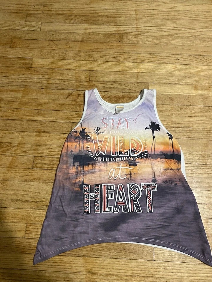 Gymboree Girl 8 Tank Top Sleeveless | Stay Wild At Heart - Image 1 of 4