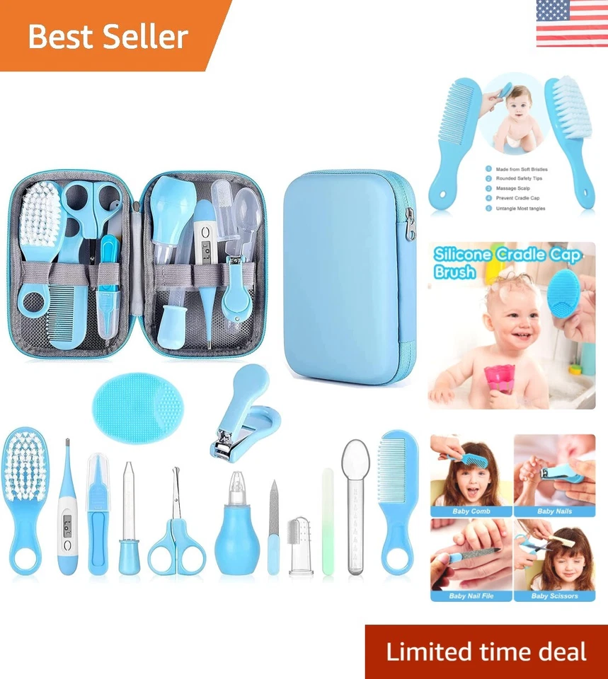 Compact Baby Grooming Essentials Kit with Hair Brush, Clipper & Nasal Aspirator - Image 1 of 4