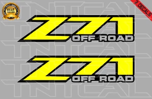 Z71 OFF ROAD Decal Set Fits: 2001- 2006 Chevy Silverado Vinyl Sticker YELLOW - Picture 1 of 1