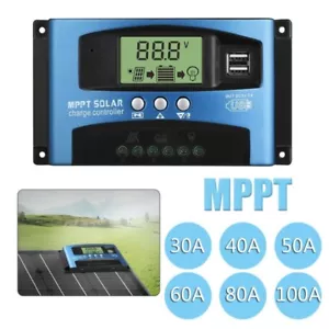 100A 80A 60A 50A 40A 30A Solar Controllers Dual USB Solar Panel - Picture 1 of 12