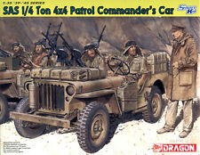 Dragon 1/35 6724 WWII British SAS 1/4 Ton 4x4 Patrol Commander's Car w/2 Figures