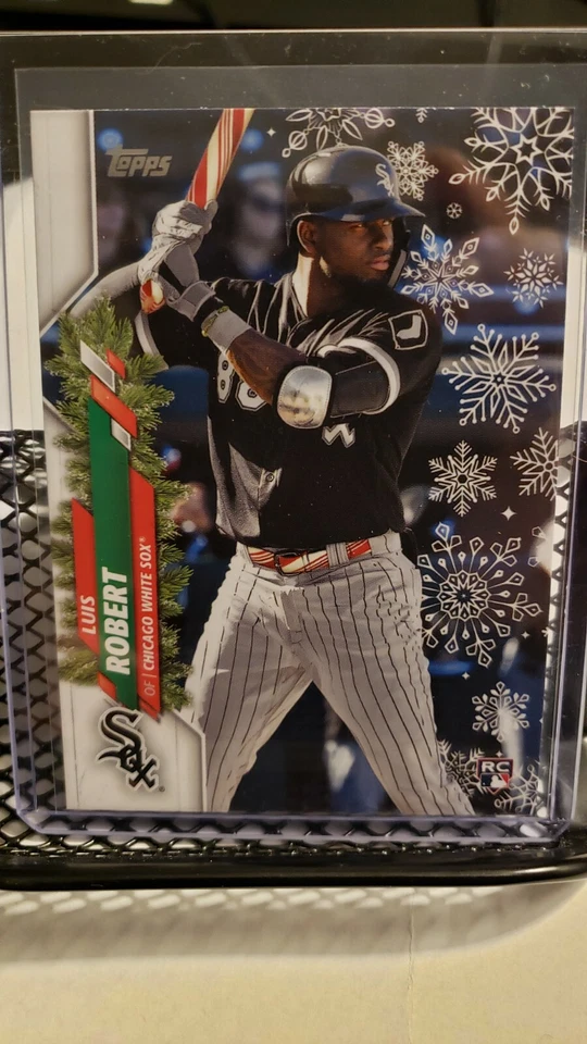 2020 Topps Holiday Luis Robert RC Super Rare SP Candy Cane  HW2 - Image 1 of 1