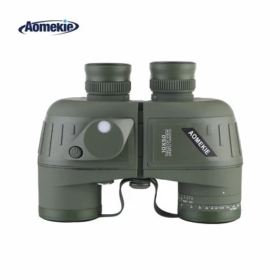 10X50 Binoculars W/ Rangefinder Compass Waterproof Outdoor Hunting Bird Watching - Image 1 of 4