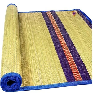 Korai Floor Mat Multi Design Blue Color Mat Chatai Carpet 6 x 3.5 Feet -Yoga Mat - Picture 1 of 3