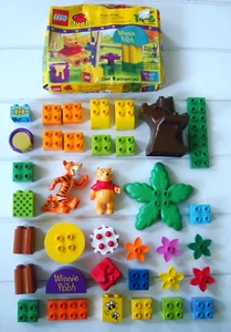 Vintage 44-PC NEW & VARIETY Lego DUPLO 2981 Winnie Pooh House 1999 Tigger Sealed - Picture 1 of 19