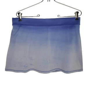 LL Bean Swim Skirt Size 12 Blue Purple Tie Dye UPF 50+ Attached Panty - Picture 1 of 5