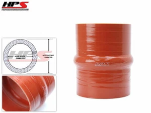 4" LONG HPS 2.25" 57mm 4-Ply Aramid Silicone Turbo Hump Coupler Tube Hose ORANGE - Imagen 1 de 1