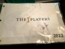 SALE!“2022 PLAYERS CHAMPIONSHIP” FLAG SIGNED BY “DUSTIN JOHNSON”! JSA CERTIFIED!