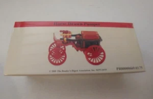 2001 Reader's Digest Horse Drawn Pumper - Picture 1 of 1