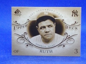2005 SP Legendary Cuts Babe Ruth #2 HOF