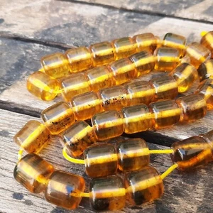 Vintage Gebet gepresster Bernstein Tesbih Bakelit Perlen alter islamischer Misbaha Rosenkranz 59 - Bild 1 von 11