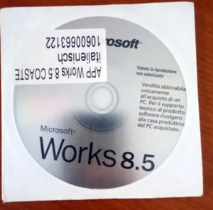 Microsoft Works 8.5 con certificato di autenticità - Foto 1 di 2