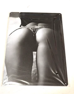 Letrero de metal Pin Up niña 20x30 cm 7,8x11,8 pulgadas - Imagen 1 de 2