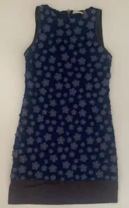 Alice + Olivia Damen blau Blumen gerades Kleid Größe 6 - Bild 1 von 9