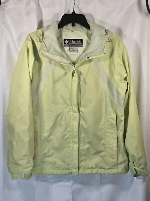 Abrigo Columbia Storm Pro para mujer amarillo neón impermeable con capucha resistente mediano Foto 1 de 4