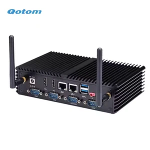 Qotom Q305P Mini PC desktop 3205u 4 GB 32 GB COM senza ventola ufficio/casa/banca/hotel - Foto 1 di 4