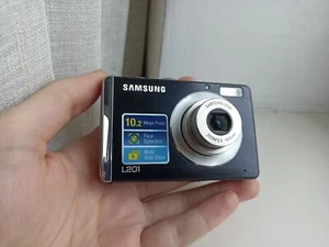 🔥Samsung L201 Black 10.1MP digital compact camera🔥WORKing FULL Set🔥 - Picture 1 of 7