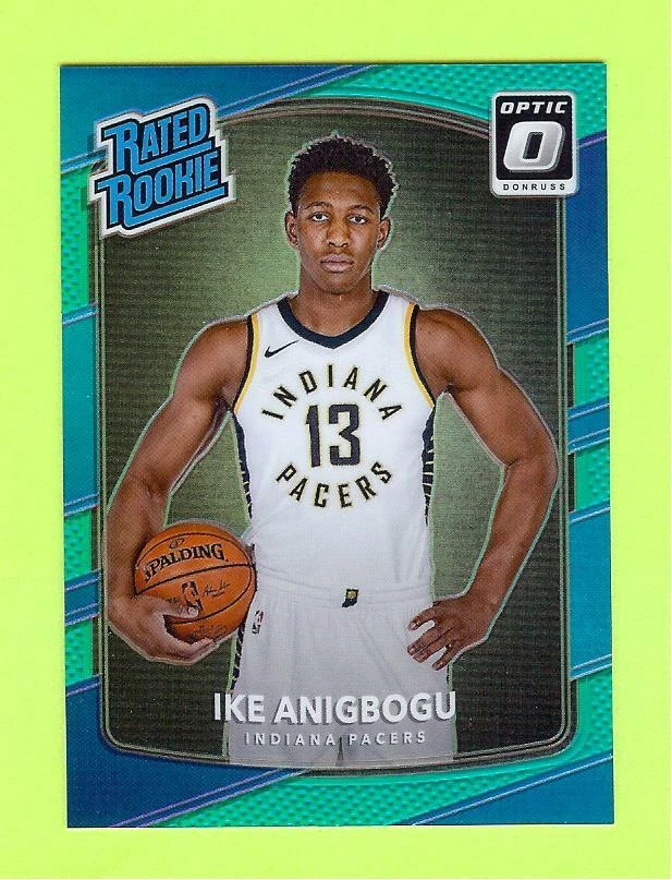 2017-18 DONRUSS OPTIC "RATED ROOKIE AQUA PRIZM" IKE ANIGBOGU RC #11/25 - PACERS - Image 1 of 1