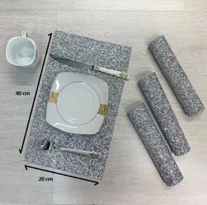Crushed Diamond Tischset - Romany Bling Esstischplatte Ornament für Wohnkultur - Bild 1 von 14