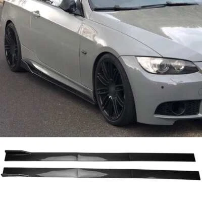 For BMW 318i 320i 325i 328i 330 335i 340i Carbon Side Skirts Splitter Lip Kit US - Image 1 of 4