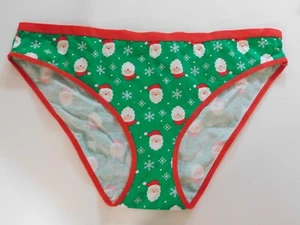 SO Panty Large Women's Santa Pattern Panties Size Large - Picture 1 of 6