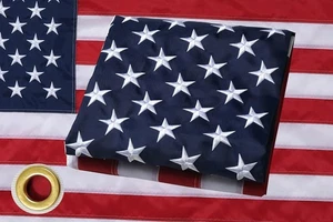 US American Flag 3x5 Quality Made USA Flag Embroidered United States Flag - Picture 1 of 5