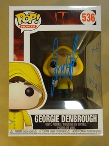 Signed Jackson Robert Scott Autographed Georgie IT Funko Pop OC Celebrity COA - Picture 1 of 11
