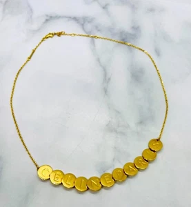 Collana disco originale CELINE Paris - usata / LV5708 - Foto 1 di 6