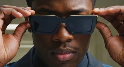 Очки солнцезащитные Gangster Easy E Cholo черные супер темные лоурайдер оригинальные стильные гангстерские - Изображение 1 из 4