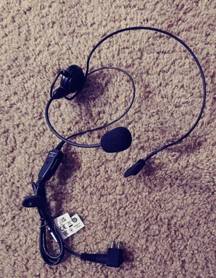 Motorola USA PMLN6542A Mag One Behind-the-Head Headset with Boom Mic & Pitt - Image 1 of 4