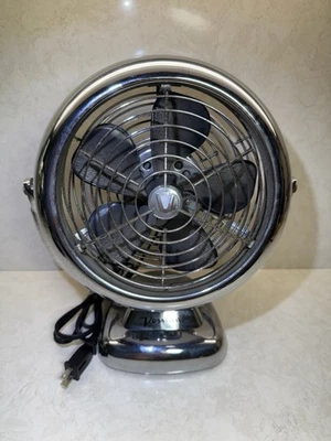 "Ventilador de mesa de escritorio Vornado VFAN cromado metal 3 velocidades 10"" probado y funciona" Foto 1 de 4