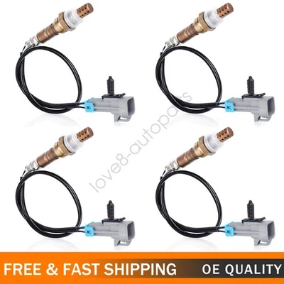 4PCS Oxygen Sensor Up+Downstream For 2003-2005 Chevy Silverado 1500 GMC Yukon V8 - Image 1 of 4