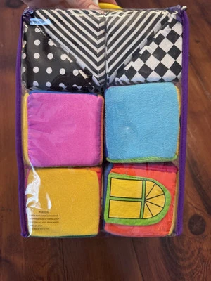 Baby IQ Soft Interactive Knock Knock Blocks (16) Educational Sensory Toy NEW - Image 1 of 4