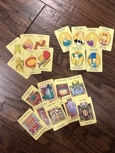 The Simpsons Clue Board Game First Edition 2000 Replacement Cards Set Of All 21 - Picture 1 of 4