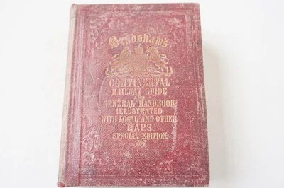Aug 1873 Original Bradshaws Continental Railway Guide Timetable Handbook Maps - Image 1 of 4