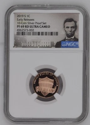 2019-S Proof Lincoln Shield Cent .01C NGC PF69RD UC - Image 1 of 4