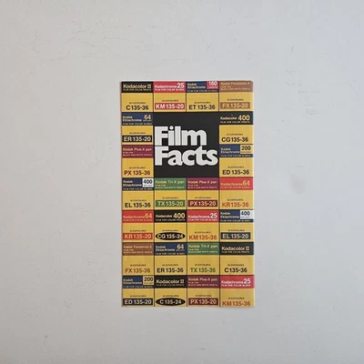 Folleto vintage Kodak 'Film Facts' 1978 Foto 1 de 2