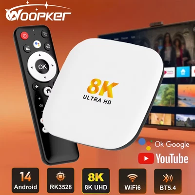 Smart TV Box H96 MAX M2 PLUS Rockchip RK3528 8K WiFi6 BT5.4 Google Voice Assista - Image 1 of 4